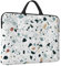 Housse de protection pour ordinateur portable 14 avec poignée compatible avec imprimé Parttern Blanc