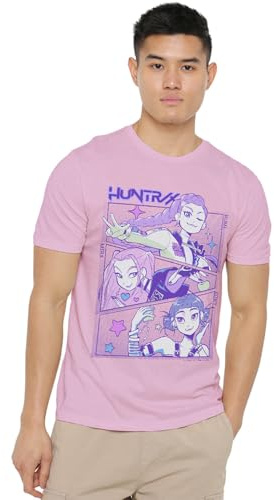 Kpop Demon Hunters Unisex K-pop Demon Hunters - Anime Huntrix Huntr/X Unisex T Shirt, Black T-Shirt