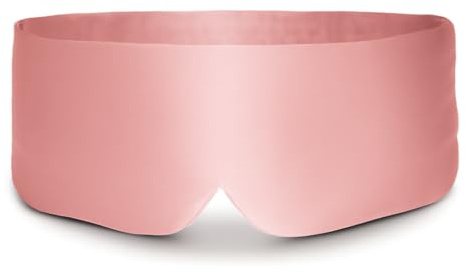 BOLLSEN Silk Sleep Mask for Men & Women – 100% Mulberry Silk Eye Mask, Ultra-Soft & Breathable, Adjustable, Total Blackout – Navy Blue, Rose Quartz, Triple Black – Single & Multi-Pack Options