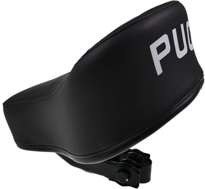 2EXTREME Sattel hoch schwarz gefedert kompatibel mit PUCH Maxi S/N 50 2T AC | Passend für 22mm Sattelrohr; hoher, abgesteppt gefederter Einzelsitz, schwarz, mit weißem PUCH Schriftzug hinten, 1x Sattel