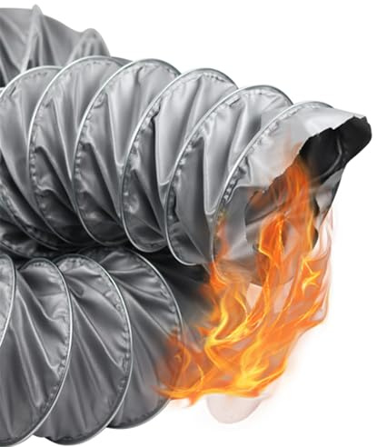 Abluftschlauch for Wäschetrockner, flexibler Lüftungsschlauch – verschleißfester und reißfester Abluftschlauch, for Heizung, Lüftung und Klimaanlage, Gewächshaus(90mm (3.5in))