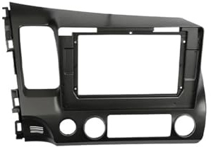 Cadre métallique stéréo Adaptateur de Cadre de Fascia de Voiture, Android Radio Audio Dash, adapté pour Honda Civic 8 FK FN FD LHD 2005 – 2012 10.1 Kit de Cadre de Montage pour autoradio