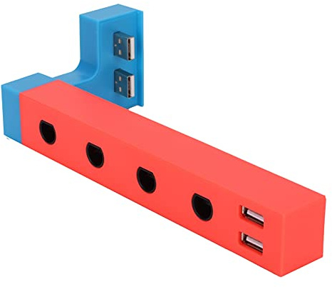 ZAICOLER Adattatore per Controller Adattatore Portatile a 4 Porte con 2 Porte USB Durevole per i Giochi