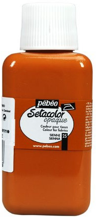 Pébéo Setacolor Frasco de Opaco Siena, Pintura, Naranja, 1 unité (Lot de 1)