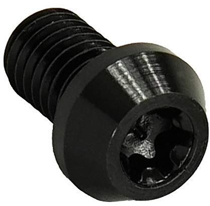 F26 Aluminium Fahrrad Schraube M5 Torx T25, 7075 DIN 912, Schwarz, 12 mm