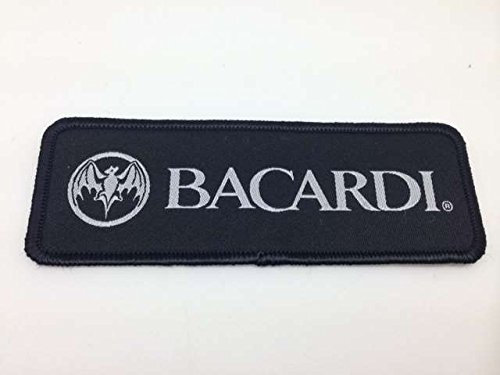 BACARDI Aufnäher - schwarz - 12,5x4,5 cm Patch Aufbügler