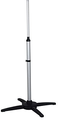 SUNTEC Standbase [Stabiler Standfuß passend für Heat Ray Carbon 3000 Outdoor, höhenverstellbar (~110-180 cm)], Silber