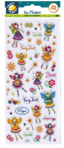 Craft Planet Fun Stickers, Floral Fairies, for Young Crafters, Posters, Card Making, Scrapbooking, Party Bag Fillers, Books, Reward Charts, Invites, Crafts Supplies
