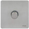 Schneider Electric Ultimate Screwless Flat Plate - Single Rotary 2 Way Dimmer Light Switch, Main and Low Voltage, 400W/VA, GU6412CSS, Stainless Steel