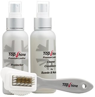 TOPSHINE Professional Nubuck And Suede Protector Spray For Shoes - Premium Leather Protection Spray And Suede Shoe Spray, 2 x 100 ml Bottles - Shoe Accessories For Men