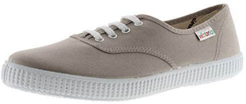 victoria Inglesas Unisex 1915 Lona & Cordones Blancos 106613 para Adulto Beige 37
