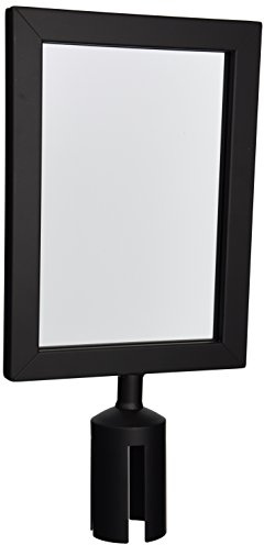 Winco CGSF-12K Stanchion Top Sign Frame, Black,Medium