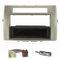 tomzz Audio 2455-033 Radioblende Set kompatibel mit Toyota Corolla Verso ZER/ZZE Bj.2004-2009 Silber mit Radioadapter ISO Antennenadapter ISO DIN