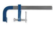 AUSONIA - 47645 TORNITO DE APRIETE TORNILLO DE BANCO SARGENTO DE CARPINTERO DE 60 CM SECCIÓN DE 35 X 7 CON VARA DE ACERO AL SILICIO MANGANESO, TORNILLO DE ACCIONAMIENTO GALVANIZADO Y PLACA INCLINABLE