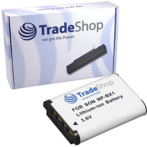 Trade-Shop Li-Ion Akku 1300mAh für Sony Cybershot NP-BX1 DSC-WX350, DSC-H400, DSC-H400V, DSC-HX400, DSC-HX400V, DSC-HX50, DSC-HX50V, DSC-HX60, DSC-HX60V, DSC-RX1R