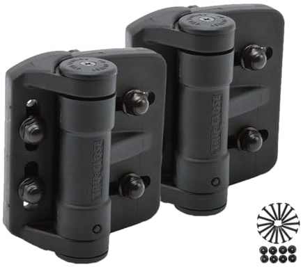 Weatherables Regular Truclose Mini Multi Adjustable Hinges Tcama1 D&D Technologies, Black