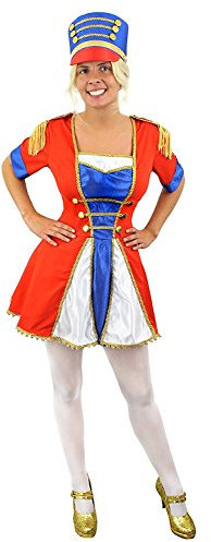 I LOVE FANCY DRESS NUSSKNACKER/MÄUSEKÖNIG/SPIELZEUG SOLDATIN/MAJORETTE SEXY KOSTÜM VERKLEIDUNG OHNE HUT = DAS PERFEKTE OUTFIT FÜR WEIHNACHTSFEIER UND MUSIKAL UND THEATER +FASCHING UND KARNEVAL=XSMALL