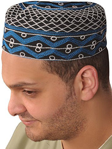 Egypt Bazar Traditionelle Arabische Kopfbedeckung - Araber - Karnevalskostüm/Farbe: schwarz