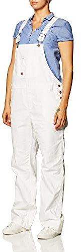Dickies, Women's, BIB RELAXED STRAIGHT, WHITE, L