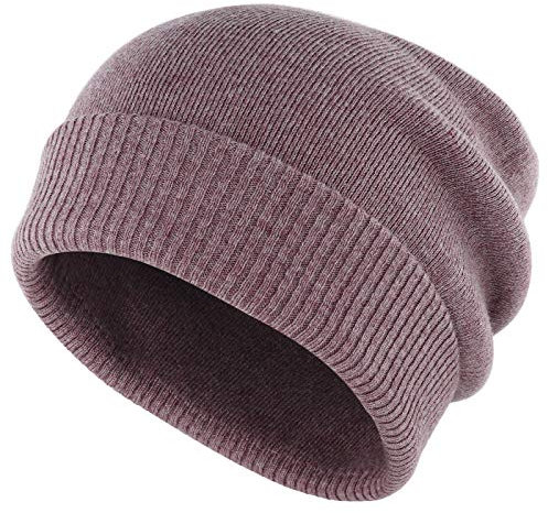 Gisdanchz Wollmütze Damen Wintermütze Damenmütze Winter Hats for Women Wollmütze Damen Beanie Fisherman Männermützen Winter Mütze Wolle Fischermütze Fleece Wintermütze Long Slouch Beanie Lila