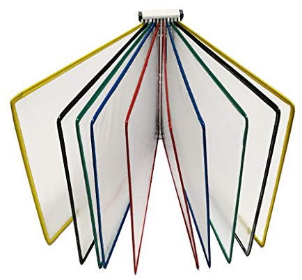 Aktenschränke Klappordner, transparenter Seitenständer zur Wandmontage (PVC + Metall) 33 * 23 * 10CM