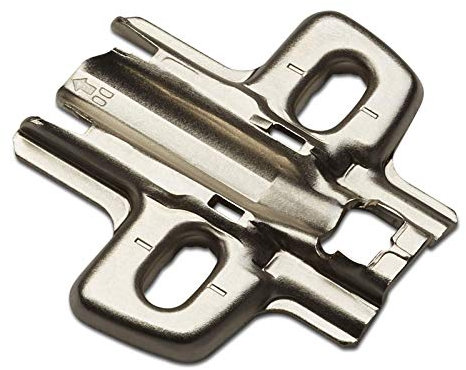 HETTICH Montageplatte S8099C Lochabstand 32 mm Distanz 0 mm zum Anschrauben Kreuzplatte Kreuzmontageplatte #9075005 von SO-TECH®