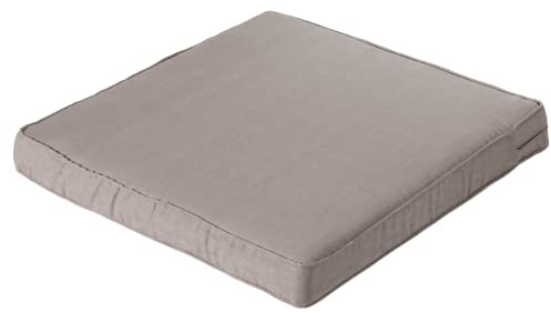 Madison Loungekissen 60x60cm - CarreBasic Taupe