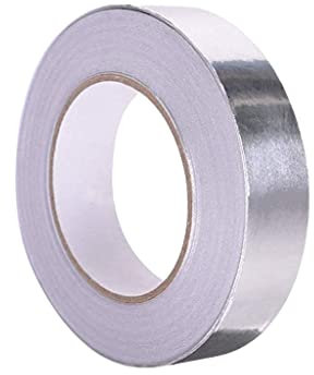 Anlising Hitzebeständiges Aluminium Klebeband, Wasserdichtes Alu Klebeband, Selbstklebendes Aluminiumband, Metallklebeband UV Beständig, zum Abdichten, Reparieren und Lsolieren(30MM x 50M, Silbrig)