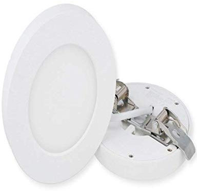Verstellbares 60-130mm LED Panel Montagefix runde Bauform 1060Lumen 230V kein Trafo nötig tageslichtweiß (4000K) 12W flexibel zum Einbau und Aufbau verwendbar