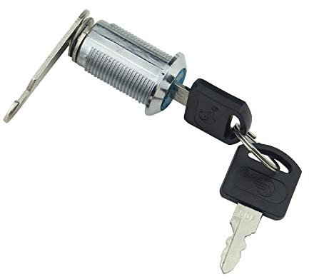 Cam Lock Drawer Lock Security Rotary Tongue Lock with 2 Keys for Mailbox Drawer Cupboard Cabinet (25mm, 3Pack)