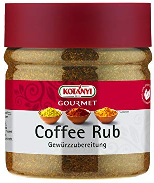 Kotanyi Gourmet Coffee Rub Gewürzzubereitung | fruchtig-pikant zum Würzen | italienische Küche | mit Kaffeepulver, Thymian und Rosmarin, 400 ml (ca. 210g)