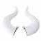 JCvCX 3D-gedruckte Dual-Gragon-Hörner für Ulti Cosplay Kopfbedeckung Bowsette Cos Devil Angle, Weiss/opulenter Garten, Einheitsgröße