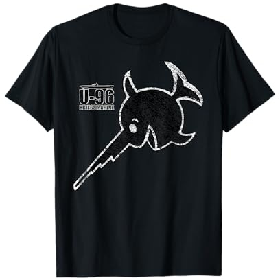 WW2 Deutsches U-Boot Retro U-Boot T-Shirt: Kriegsmarine U-96 T-Shirt