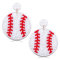 NVENF Baseball-Ohrringe mit Perlen, Sport-Ohrringe für Damen, handgefertigt, mit Perlen, Basketball, baumelnde Ohrringe, Urlaub, Party, Spiel, Schmuck, Geschenke, Metall, kein Edelstein