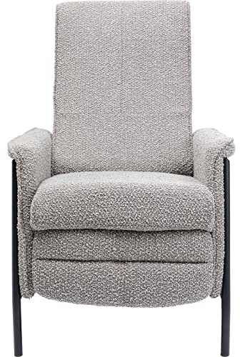 Kare Design Relaxsessel, Lazy, Grau, Fußstütze ausklappbar, Rückenlehne verstellbar, Sitzhöhe 53cm, Wohnzimmer,104x72x91cm