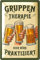 LANOLU Retro Blechschilder Bier - GRUPPENTHERAPIE Schild Bier - Bierschild - Kneipen, Partykeller, Irish pub, Tiki Bar Deko, Stammtisch Partyraum Deko - Vintage Metallschilder mit Sprüchen, 20x30cm