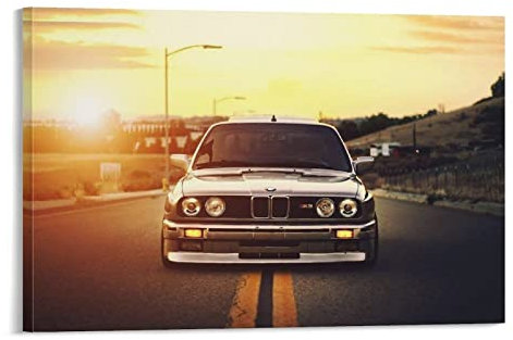 ASDSA Auto-Poster BMW E30 M3, Leinwand-Kunstposter und Wandkunst, Bild, Druck, modernes Familienschlafzimmer, Dekoration, Poster, 30 x 45 cm