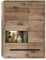 Stella Trading BELLANO Hängevitrine in Viking Eiche Optik, Graphit - Moderner Vitrinenschrank mit LED-Beleuchtung und viel Stauraum - 90 x 126 x 38 cm (B/H/T)