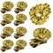 10 x Baumkerzenhalter Clip aus Metall Ø 40 mm - Kerzenhalter Weihnachtsbaum - Weihnachtbaumkerzenhalter - Kerzenhalter für Christbaum Farbe Gold, Größe 10er