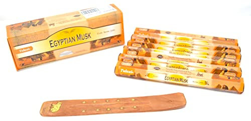 afrikanisch ägyptisch Räucherstäbchen 120 Joss Palos Fragrance mit Ash Catcher Aschenbecher