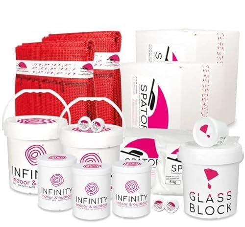 PAVIMENTO MODERNO Unendlichkeits-Indoor-Bodenbelag aus Kunstharz, Komplett-Set (20 qm, Anthrazit)
