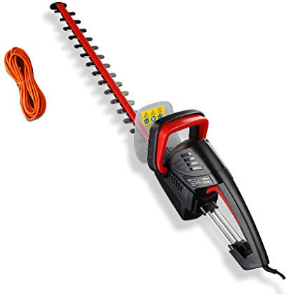 NOOFIE Electric Hedge Cutter, 510 Mm Blade Length, Electric Hedge Trimmer Home Hedge Trimmer Garden Flowers Green 850w (+ 10m extension cable) (+ 10m extension cable)