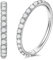 Nasenpiercing Ring 316L Chirurgenstahl,Septum Piercing Nasenring Silber 18g 7mm,Conch Piercing Ring Silber Daith Piercing Ohr Nostril Piercing Ring,Helix Piercings Silber mit Zirkonia Körperschmuck