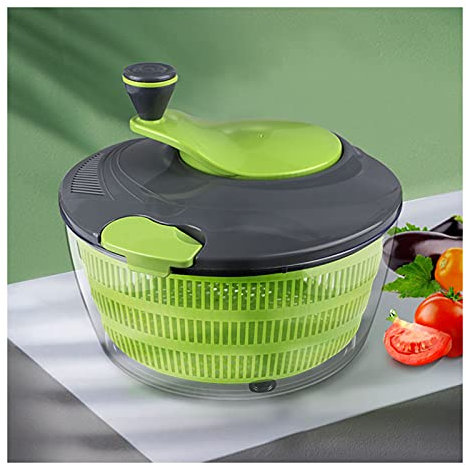 Asciugatrice Grande centrifuga per Insalata Domestica da 4 l, centrifuga per lattuga Asciugatrice Rapida Facile da Pulire, Lavabile in lavastoviglie Lavasciuga per Insalata Ideale
