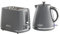 Daewoo Stirling, Pyramid Kettle & Toaster Set, Grey