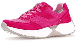 Gabor Damen Low-Top Sneaker, Frauen Halbschuhe,straßenschuhe,Strassenschuhe,Sportschuhe,Freizeitschuhe,Turnschuhe,Laufschuhe,pink,38 EU / 5 UK