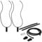 Arrowbash 2 Stück 276 cm Ersatz-Wakeboard-Tower-Rack-Bungee-Seile mit Zuglasche, schwarz, elastisches Bungee-Schockseil, Wakeboard-Tower-Rack-Teile, passend für Wakesurf, Surfbrett, Ski, Kniebrett