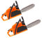 VICASKY 2pcs Mini Garden Chainsaw Prop Adorable Miniature Chainsaw Model for Dollhouse Decorations Sturdy Material for Miniature Gardening and Landscape Accents