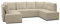 SEELLOO Best ECKSOFA Modernes Ecksofa Dargo-U mit Schlaffunktion Großes Bettzeugfach Klappsofa mit Federkern Größe XXL Scandinavian Style 222x145x90 cm Beige