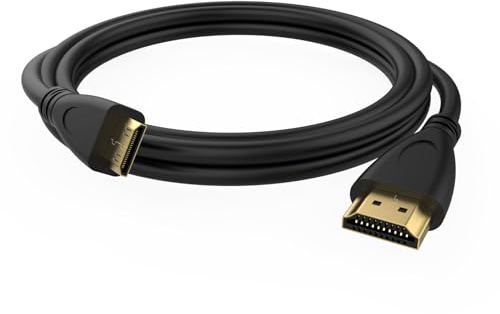 Toeasor Mini-HDMI-auf-HDMI-Kabel, 3 m, 4 K, 60 Hz, Hochgeschwindigkeits-HDMI-zu-Mini-HDMI-Kabel, Ersatzkabel, kompatibel mit Canon, Nikon, DSLR-Kamera, Camcorder, HDTV, Tablet, Laptop